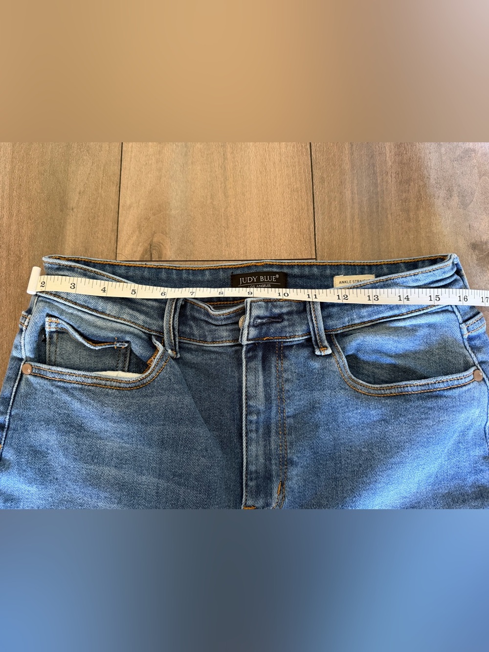 Judy Blue Straight Leg Medium Blue Jeans - Picture 3 of 12